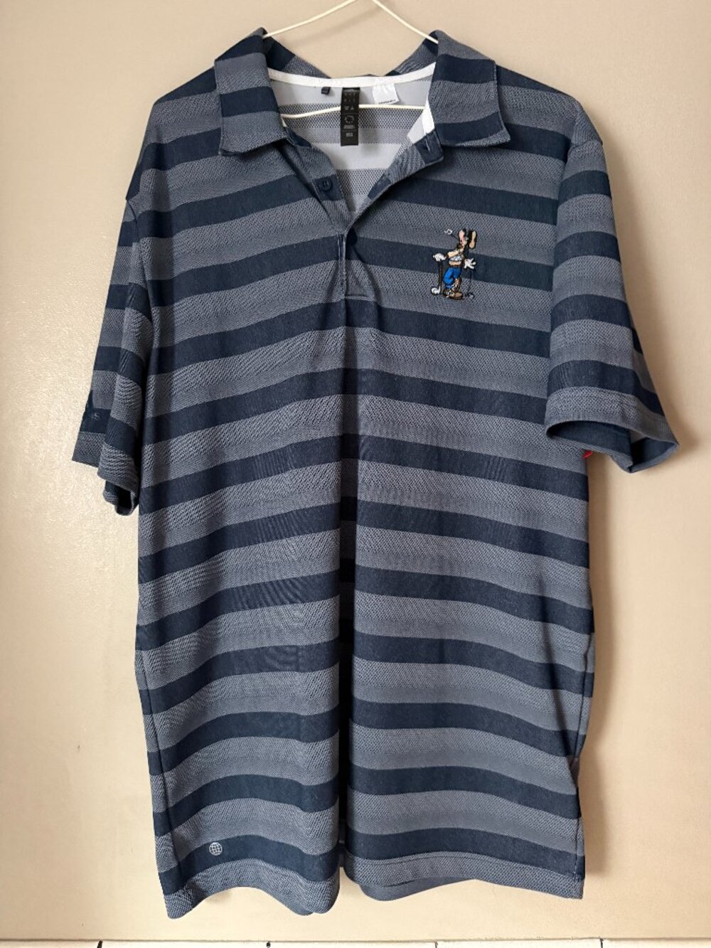 Adidas Disney Black and Grey Golf Shirt – Size Large